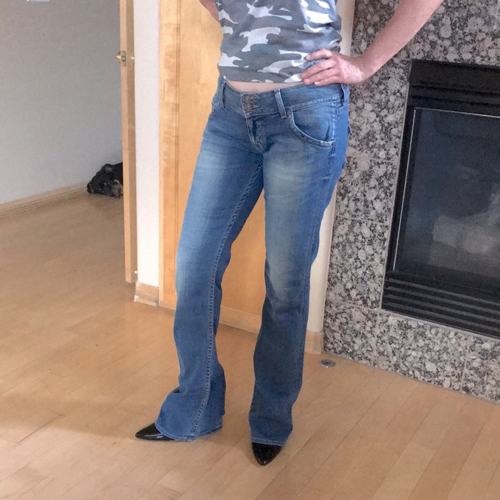 NEW Hudson Distressed Flare Jeans